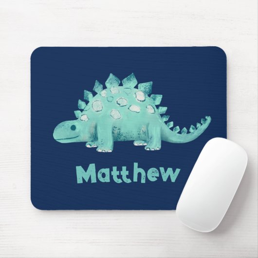 Dinosaurier Stegosaurus Vorname Mousepad (Mit Mouse)