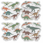 Dinosaurier-Sticker-Set Aufkleber (Vorderseite)