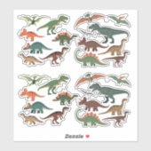 Dinosaurier-Sticker-Set Aufkleber (Blatt)