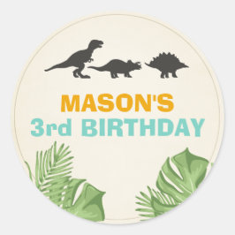 Dinosaurier Sticker Umschlag Aufkleber Dino