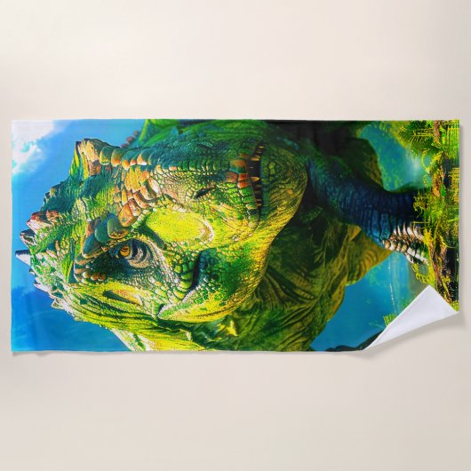 Dinosaurier Strandtuch (Vorderseite)