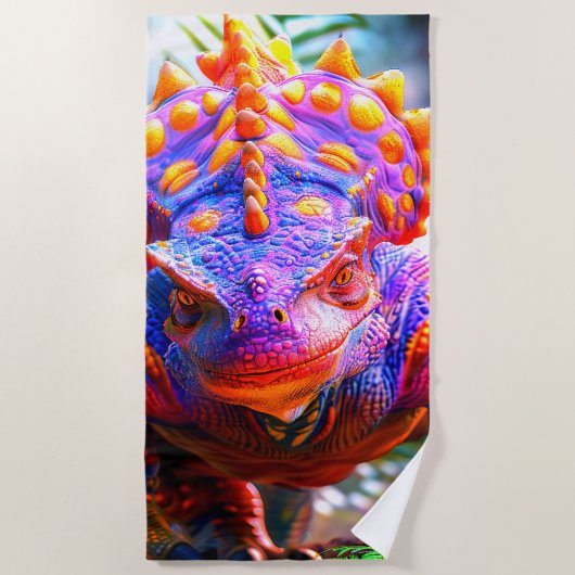 Dinosaurier Strandtuch (Vorderseite)