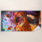 Dinosaurier Strandtuch (Vorderseite)