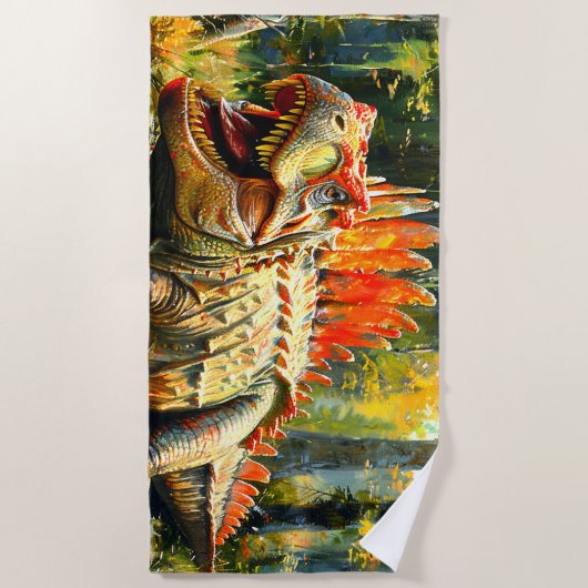 Dinosaurier Strandtuch (Vorderseite)