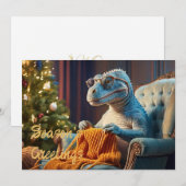 Dinosaurier Stricken Frohe Weihnachten (Vorne/Hinten)