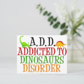 Dinosaurier-Syndrom Postkarte (Stehend Vorderseite)