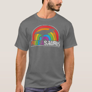 Dinosaurier T Re LGBT Gay Pride Flag Prideasaurus  T-Shirt
