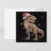 Dinosaurier T-Rex Baum Weihnachten Xmas Haustier D (Vorne/Hinten)