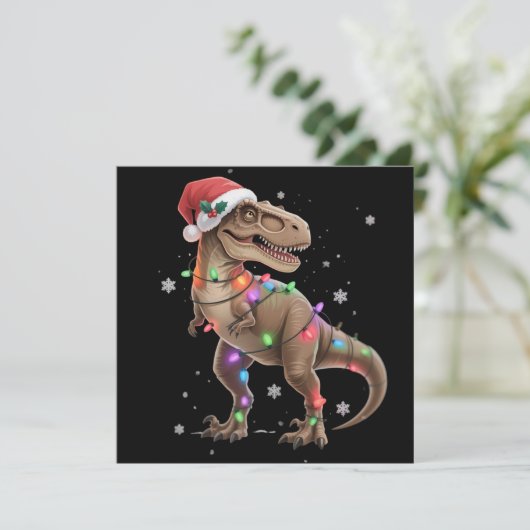 Dinosaurier T-Rex Baum Weihnachten Xmas Haustier D (Stehend Vorderseite)