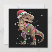 Dinosaurier T-Rex Baum Weihnachten Xmas Haustier D (Vorderseite)