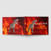 Dinosaurier T Rex Fire Jurassic World Gästebuch (Voll)