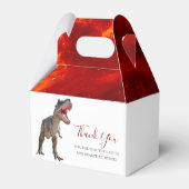 Dinosaurier T Rex Fire Jurassic World Geschenkschachtel (Rückseite)