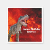 Dinosaurier T Rex Fire Jurassic World Serviette (Vorderseite)