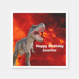 Dinosaurier T Rex Fire Jurassic World Serviette