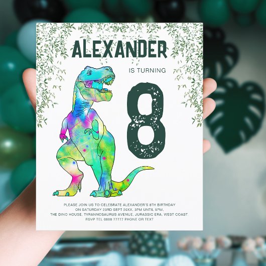Dinosaurier T-Rex Geburtstagsfeier Budget