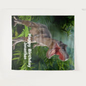 Dinosaurier T Rex Jungle Jurassic World im Hinterg Wandteppich (Vorderseite (Horizontal))