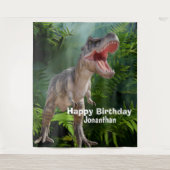 Dinosaurier T Rex Jungle Jurassic World im Hinterg Wandteppich (Vorderseite)