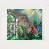 Dinosaurier T Rex Kids Jurassic World im Hintergru Wandteppich (Vorderseite (Horizontal))