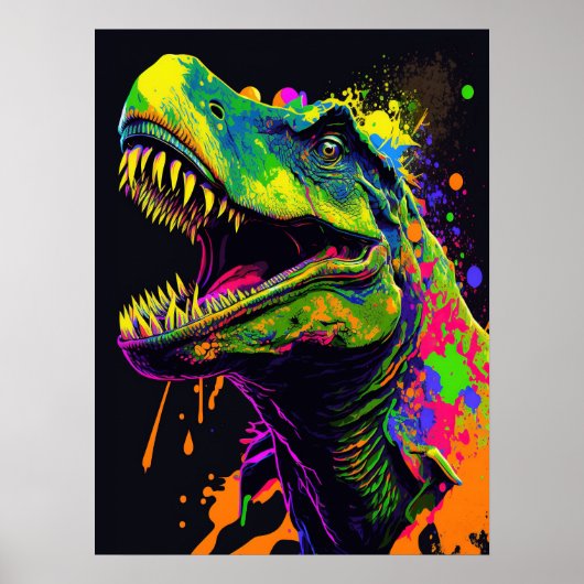 Dinosaurier T Rex kids Poster (Vorne)