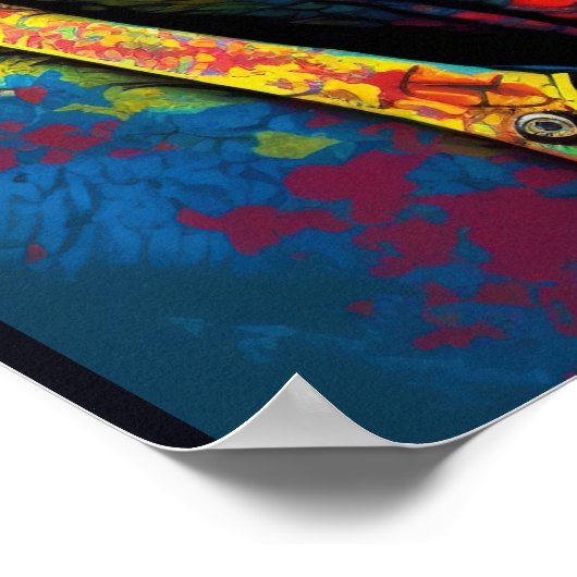 Dinosaurier T Rex Modern World Kids Poster (Ecke)