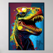 Dinosaurier T Rex Modern World Kids Poster (Vorne)