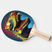 Dinosaurier T Rex Moderne Welt Kinder Tischtennis Schläger (Seitenansicht)