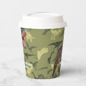 Dinosaurier T Rex Muster Jurassic World Pappbecher (Links)