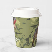 Dinosaurier T Rex Muster Jurassic World Pappbecher (Rechts)