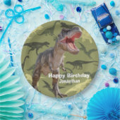 Dinosaurier T Rex Muster Jurassic World Pappteller (Party)