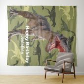 Dinosaurier T Rex Muster Jurassische Hintergrund Wandteppich (Beispiel (Horizontal))