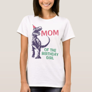 Dinosaurier T-Rex Party-Hut-Mama des T-Shirt