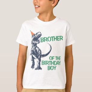 Dinosaurier T-Rex Partyhut Bruder des Geburtstagsj T-Shirt