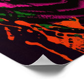 Dinosaurier T Rex Pink Poster (Ecke)