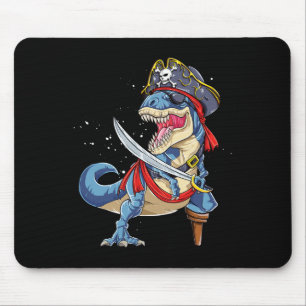 Dinosaurier T Rex Pirat Jolly Roger Halloween Lust Mousepad