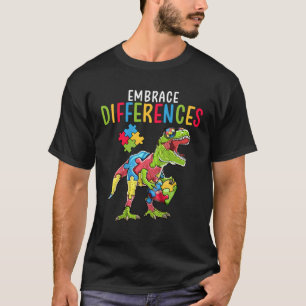 Dinosaurier T Rex Puzzle Autismus A Unterschiede a T-Shirt