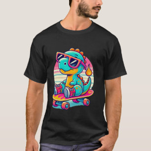 Dinosaurier T-Rex Retro Neuheit Lustiger Dinosauri T-Shirt