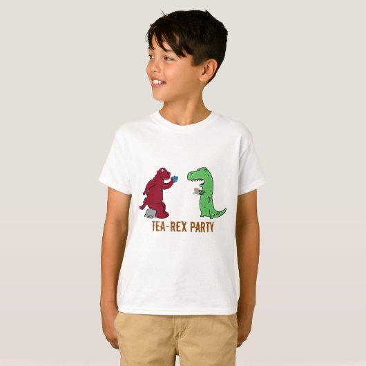 Dinosaurier T-Rex Tee Party lustiges Design Dinosa (Vorne ganz)
