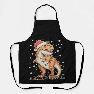 Dinosaurier T Rex Weihnachten Dino Weihnachtsbeleu Schürze