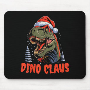 Dinosaurier T-Rex Weihnachtsbaum Dino Claus Pyjama Mousepad