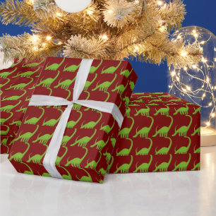 DINOSAURIER T REX WEIHNACHTSVERPACKUNGSPAPIER GESCHENKPAPIER