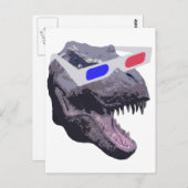 Dinosaurier-T - Shirt Postkarte (Vorne/Hinten)