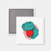 Dinosaurier-Tag Magnet (Vorderseite/Rückseite)