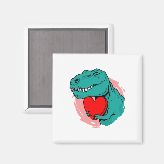 Dinosaurier-Tag Magnet (Vorderseite/Rückseite)