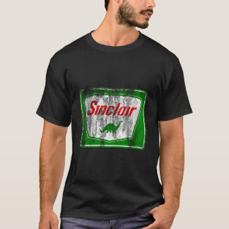 Dinosaurier-Tankstelle Vintage Retro-Männer und T-Shirt