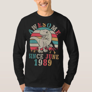 Dinosaurier Tanz Geburtstag 33 Jahre Phantastisch T-Shirt