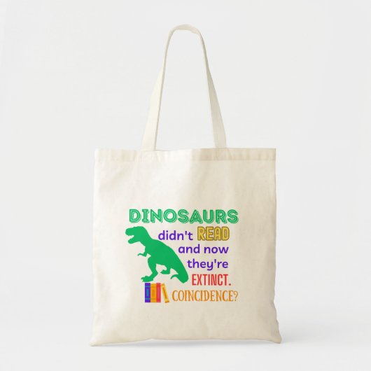 Dinosaurier Tasche Library Bag (Vorne)
