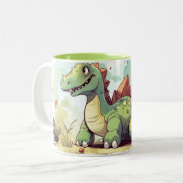 Dinosaurier-Tasse - Ich bin Gefühl Dino-Milbe Zweifarbige Tasse