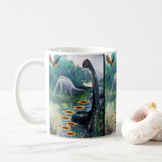 Dinosaurier-Tasse Kaffeetasse (Mit Donut)