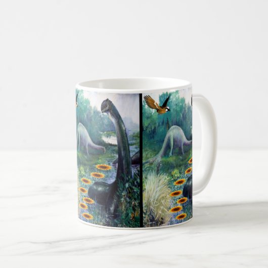 Dinosaurier-Tasse Kaffeetasse (VorderseiteRechts)