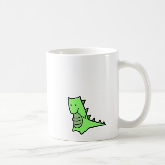 Dinosaurier-Tassen-Weiß Kaffeetasse (Rechts)